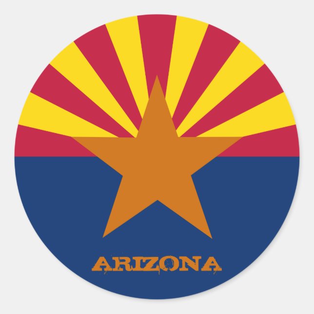 Arizona Flag & Arizona State USA Seals /sport fans (Front)