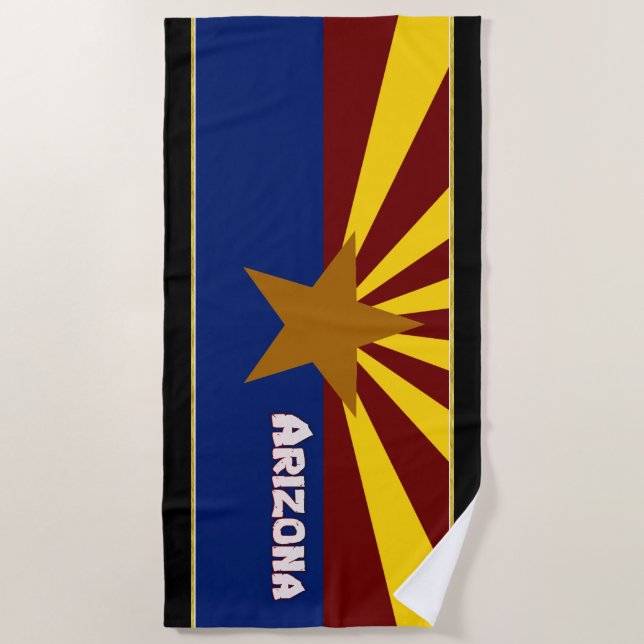 Arizona flag beach towel (Front)
