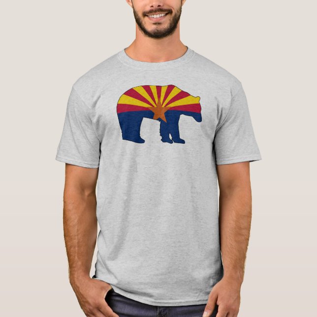 Arizona Flag Bear T-Shirt (Front)