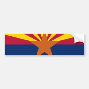 ARIZONA FLAG BUMPER STICKER