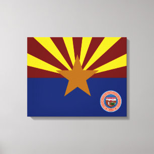 Arizona flag canvas print
