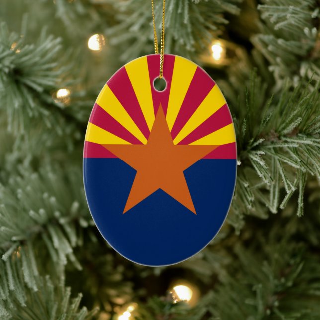 Arizona Flag Ceramic Ornament (Tree)