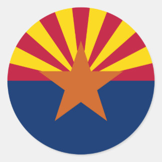 Arizona Flag Classic Round Sticker