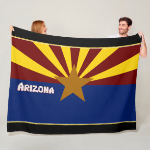 Arizona flag fleece blanket