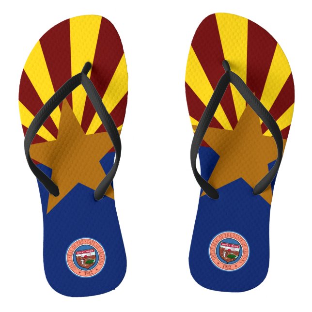 Arizona flag flip flops (Footbed)