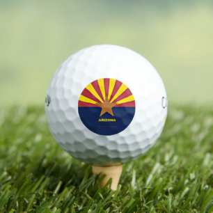 Arizona Flag, labelled Golf Balls