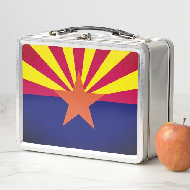 Arizona Flag Metal Lunch Box (In Situ)
