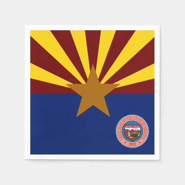 Arizona flag napkin (Front)