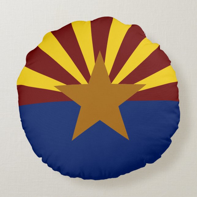 Arizona flag round pillow (Back)