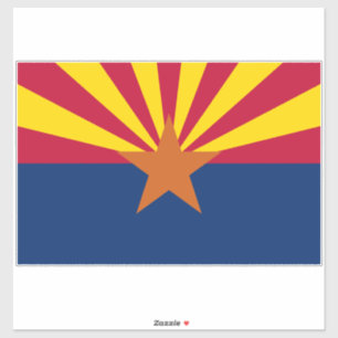 Arizona Flag: Setting Star Sun, The Copper State