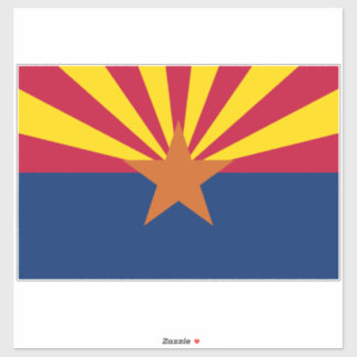 Arizona Flag: Setting Star Sun, The Copper State
