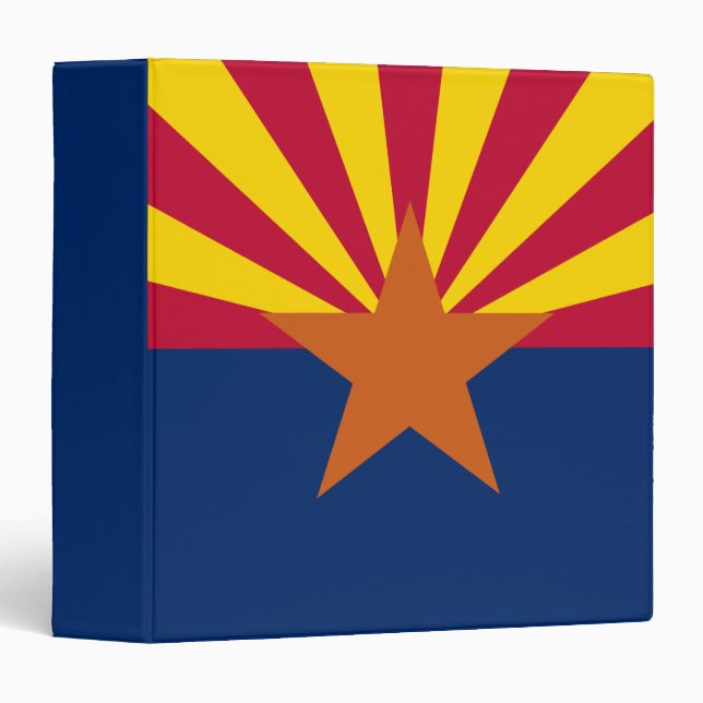 Arizona Flag: Setting Star Sun, The Copper State Binder (Front/Spine)