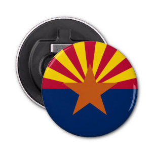 Arizona Flag: Setting Star Sun, The Copper State Bottle Opener
