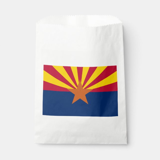 Arizona Flag: Setting Star Sun, The Copper State Favour Bag (Front)