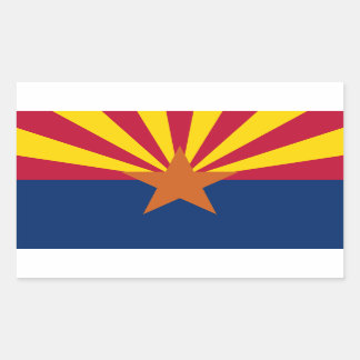 Arizona Flag: Setting Star Sun, The Copper State Sticker