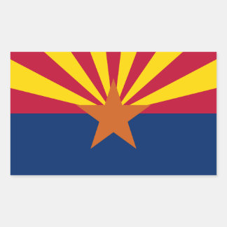 Arizona Flag: Setting Star Sun, The Copper State Sticker