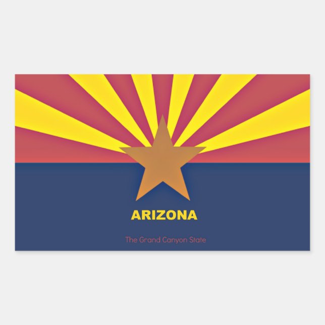 Arizona Flag Sticker (Front)