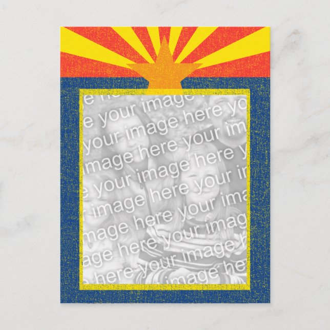 arizona flag template postcard (Front)