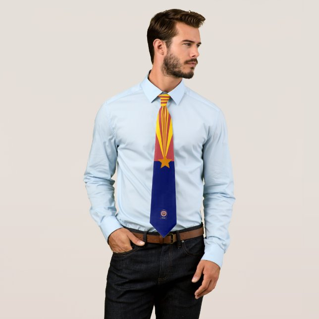 Arizona flag tie (In Situ)