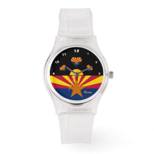 Arizona Flag Watch, Arizona fashion, USA / sports Watch
