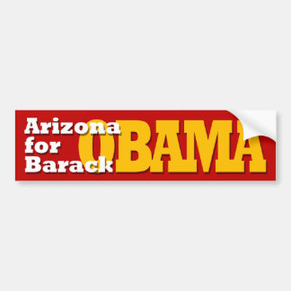 Arizona for Barack Obama bumper sticker