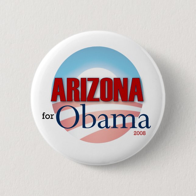 Arizona for Obama 2 Inch Round Button (Front)
