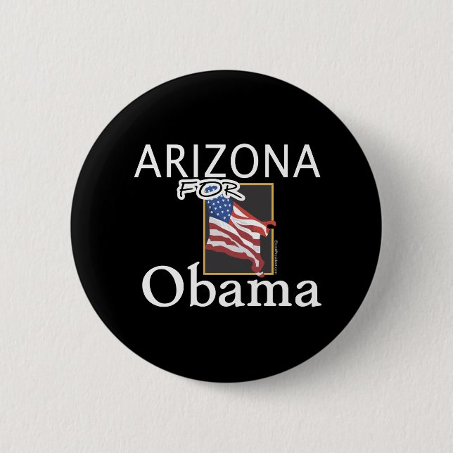 Arizona for Obama Button (Front)