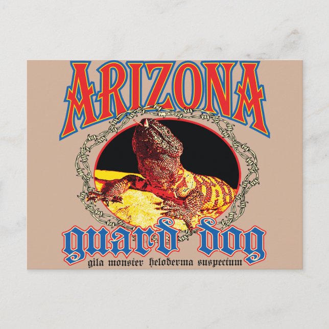 Arizona Gila Monster Postcard (Front)