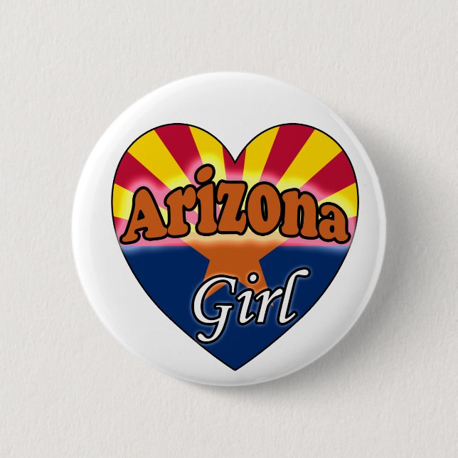 Arizona Girl 2 Inch Round Button (Front)