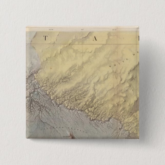 Arizona Grand Canyon 2 Inch Square Button (Front)