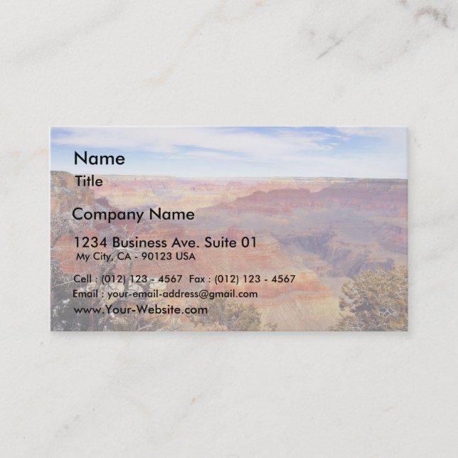 Arizona Grand Canyons Business Card (Front)