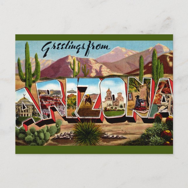 Arizona Greeting Postcard (Front)