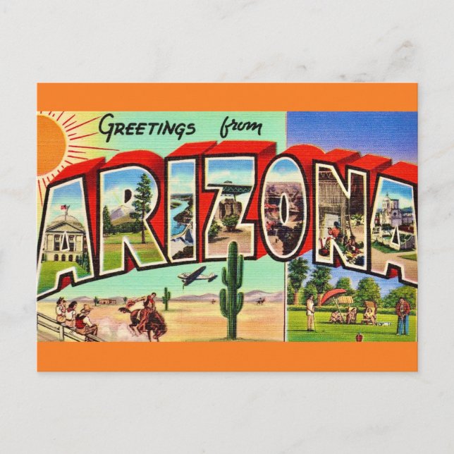 Arizona Greeting Postcard (Front)