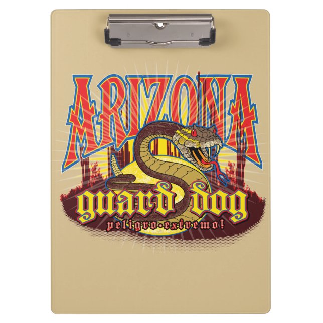 Arizona Guard Dog Snake Clipboard (Front)