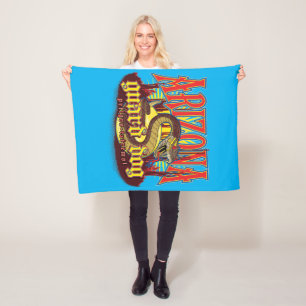 Arizona Guard Dog Snake Fleece Blanket