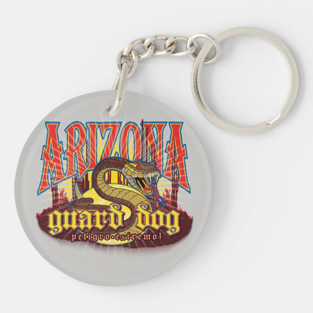 Arizona Guard Dog Snake Keychain (Back)