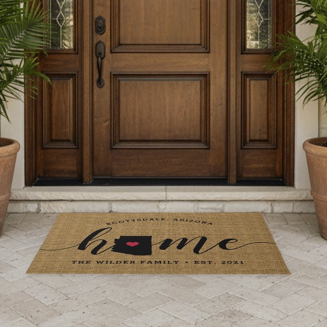 Arizona Home State Personalized Doormat (Creator Uploaded)