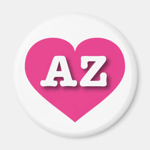 Arizona Hot Pink Heart - I love AZ Magnet