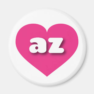 Arizona hot pink heart - I love az Magnet