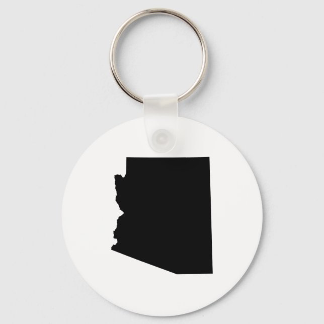 Arizona in Black Keychain (Front)