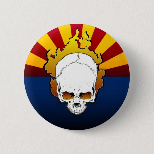 Arizona...It's a Dry Heat 2 Inch Round Button (Front)