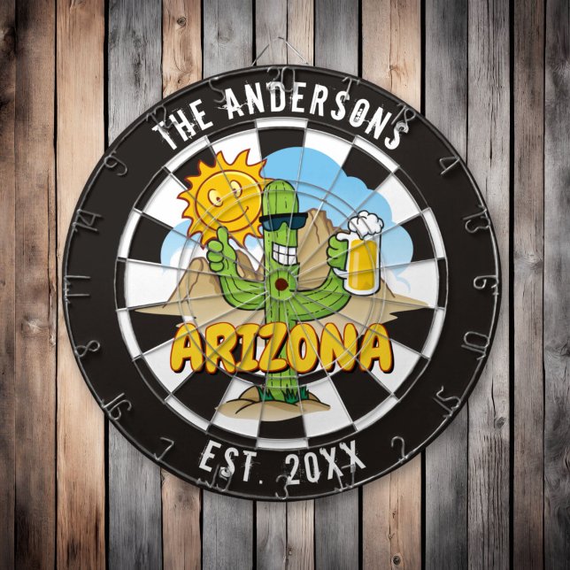 Arizona Landscape Cartoon Custom Dartboard (Creator Uploaded)