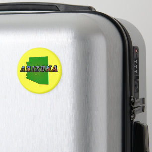 Arizona Map and Picture Text Magnet
