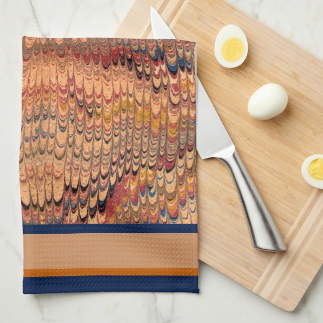 Arizona Marbled (Monogram Guest Towel) Kitchen Towel (Quarter Fold)