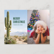 Arizona Merry Christmas Custom Family Photo 