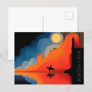Arizona, Minimalist Style Postcard