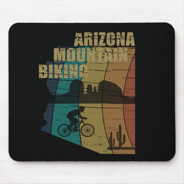 Arizona mountain biking vintage mouse pad (Front)