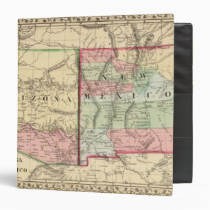 Arizona, New Mexico Map by Mitchell Binder