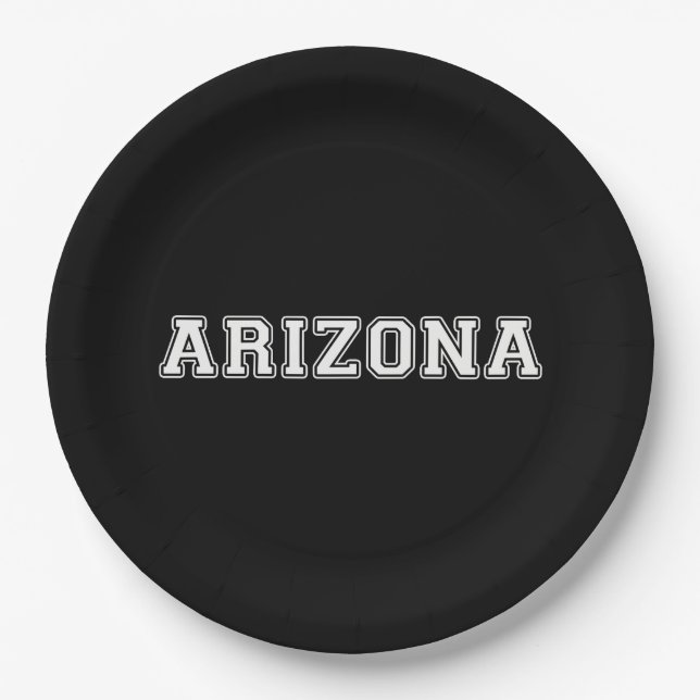 Arizona Paper Plate (Front)