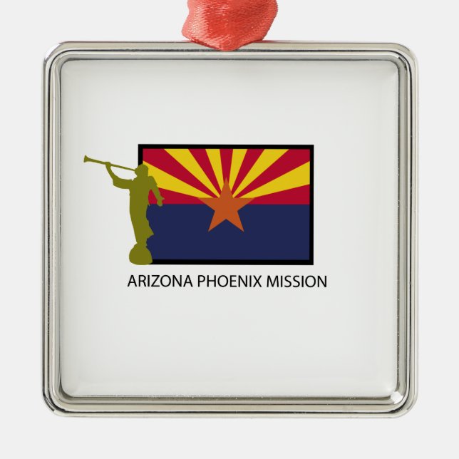 ARIZONA PHOENIX MISSION LDS CTR METAL ORNAMENT (Front)